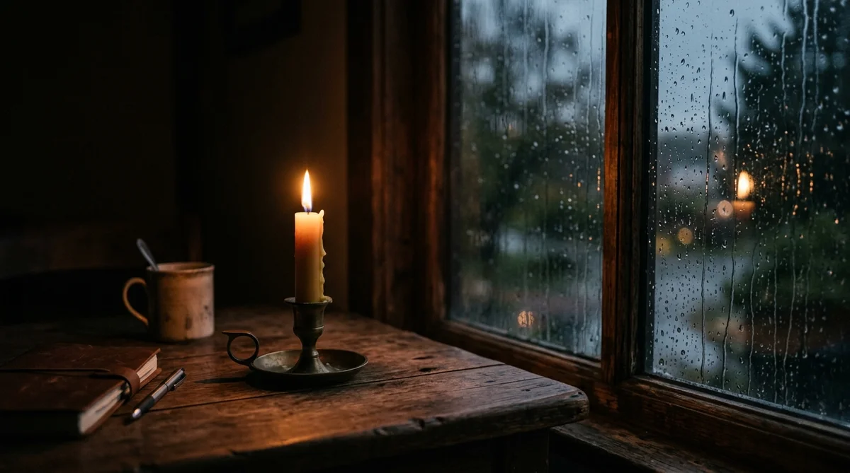 Candlelight on a rainy day — depression therapy in New Jersey